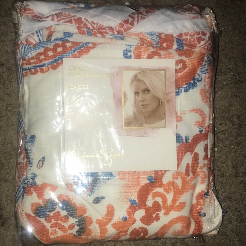 Jessica Simpson Lined Shower Curtain